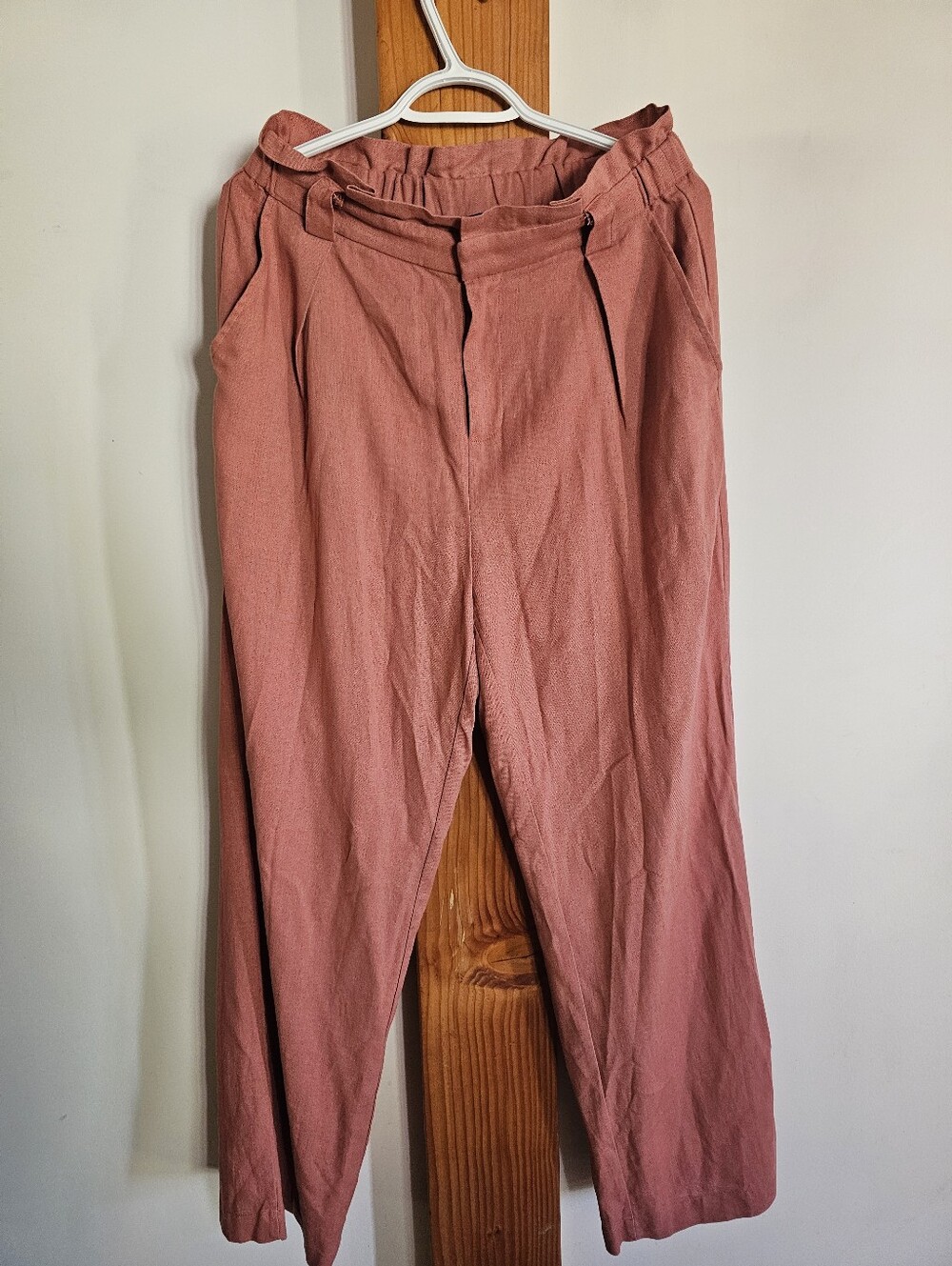 Mexx Paperbag Waist Chinos - Dusty Rose